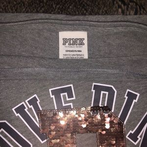 Pink Victoria’s Secret Sequin Short Sleeve Tee